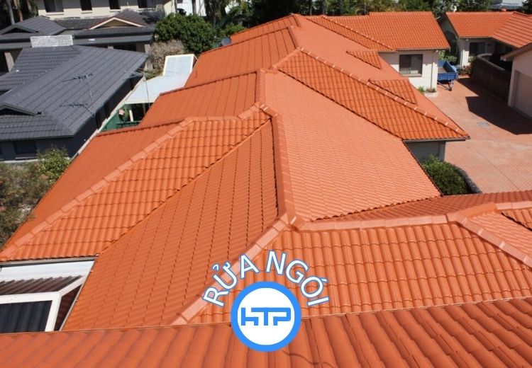 Kết quả vệ sinh mái ngói như mới tại HTP